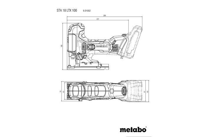 Wyrzynarka Akumulatorowa Sta 18 Ltx 100 Metabo