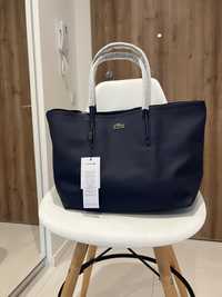 Torebka shopper Lacoste granatowa