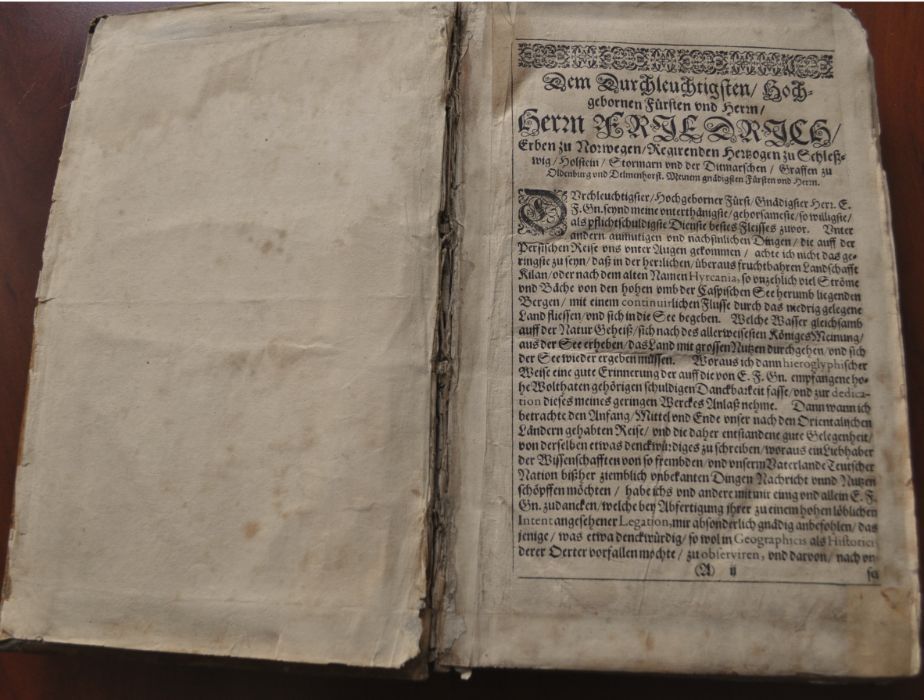 Коллекционная книга Olearius 1647г. прижизненное издание