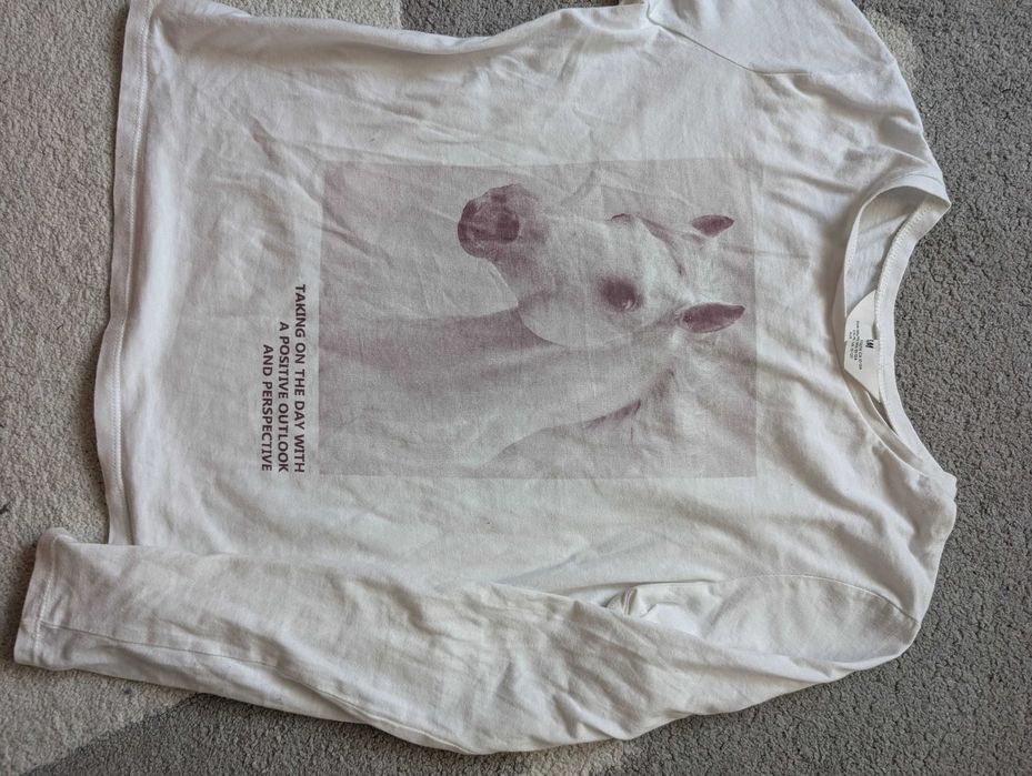 T shirty krotki rękaw+1 długi rozm 146 dziewczynka