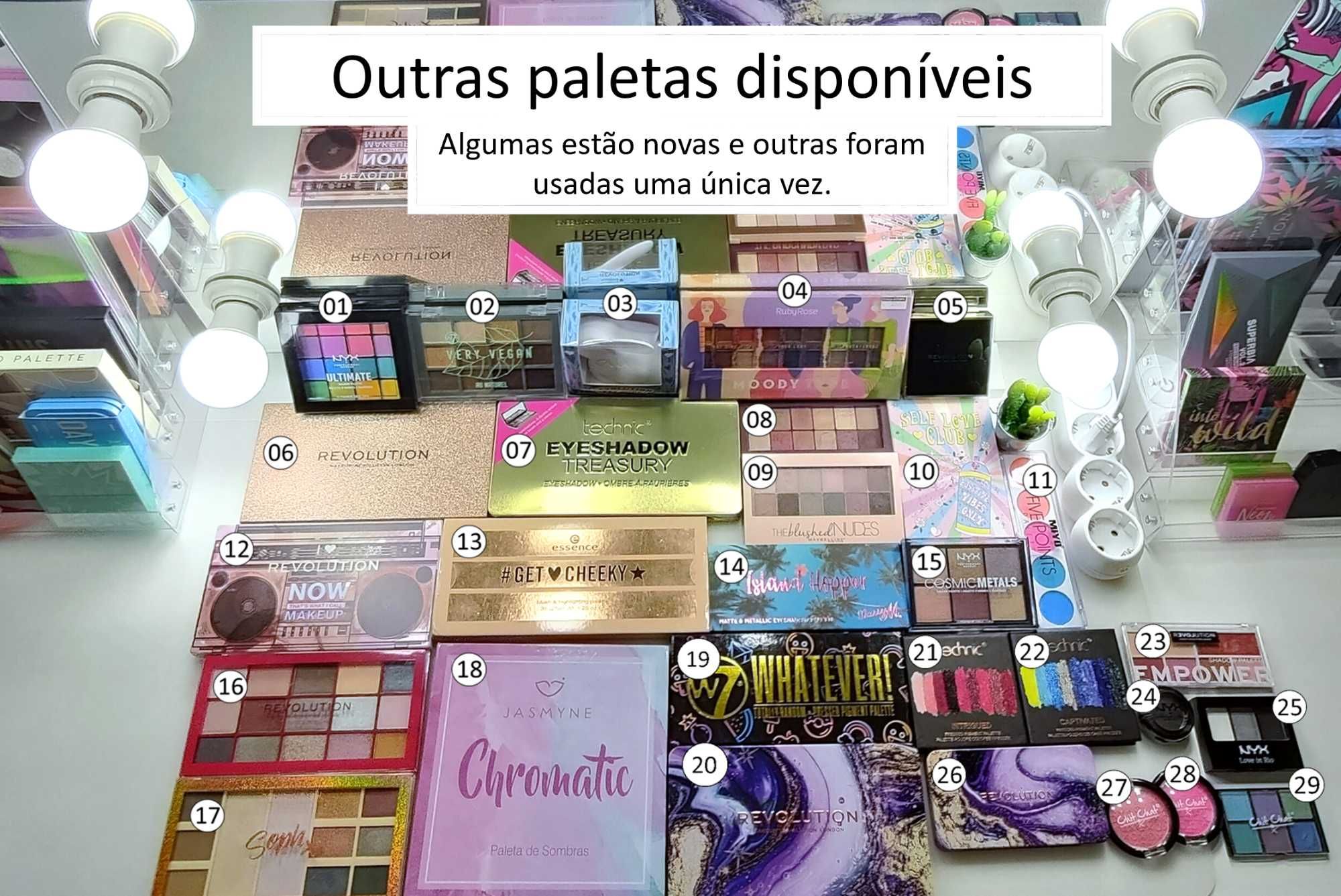 Paletas de sombras Technic