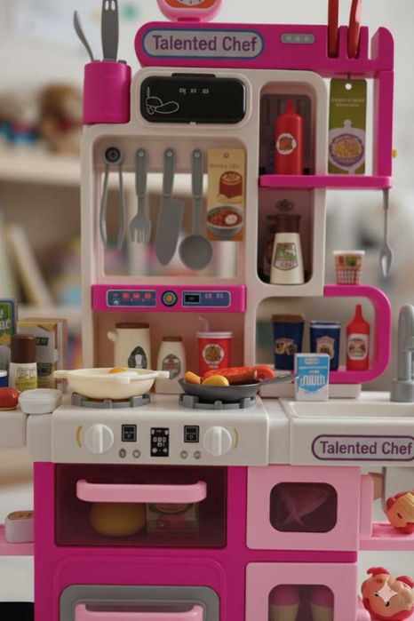 ‼️Мега набір‼️ Кухня 104 в 1 з продуктами є звуки / вода детская кухня