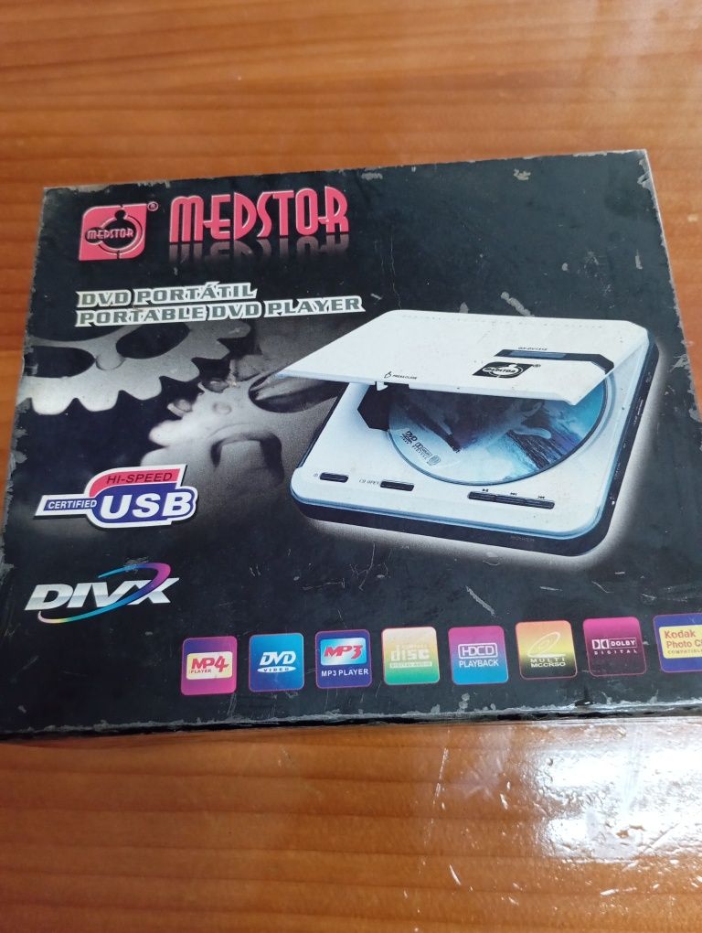 Leitor de DVD portátil compatível para carros