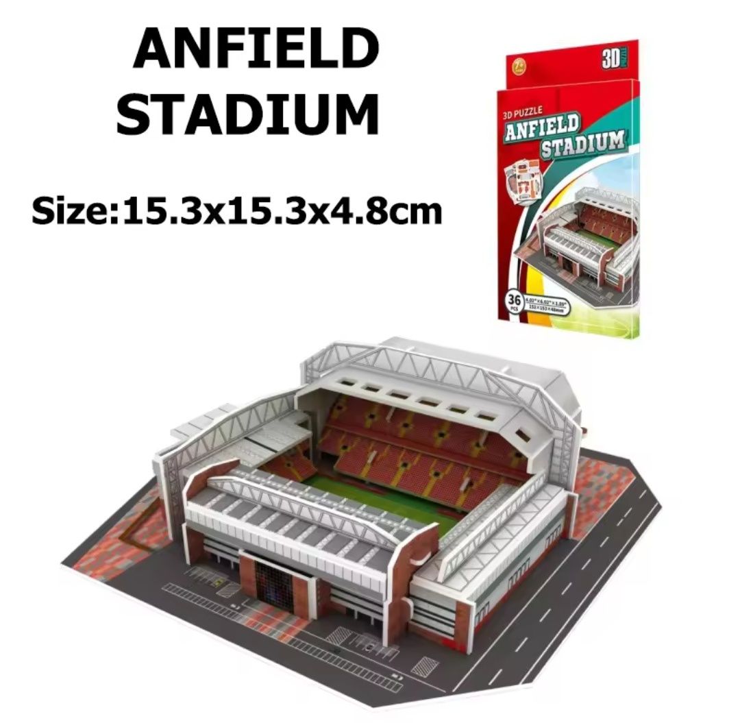 Puzzle 3D do estádio do Liverpool