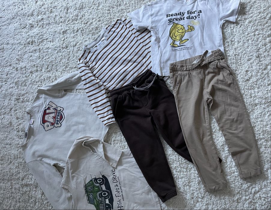Zestaw paczka paka chłopiec jesień 110 Zara Tommy Hilfiger gratis 23sz