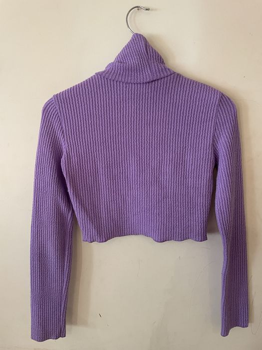 Camisola de malha gola alta Bershka