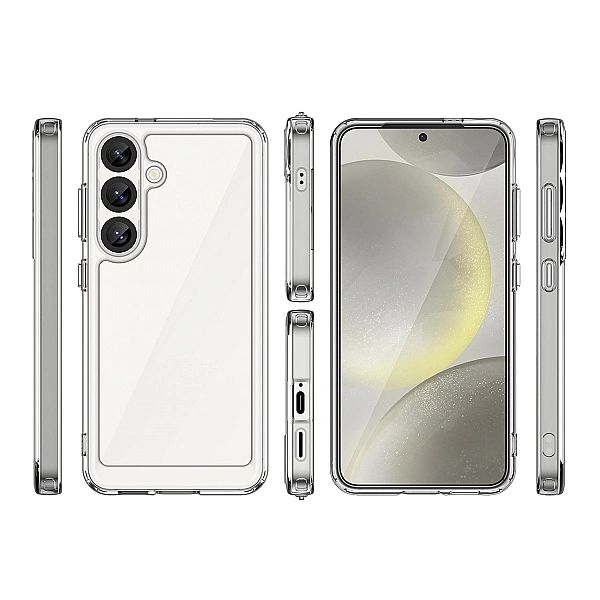 Etui Outer Space Case z żelową ramką na Xiaomi Poco C71 - przezroczyst