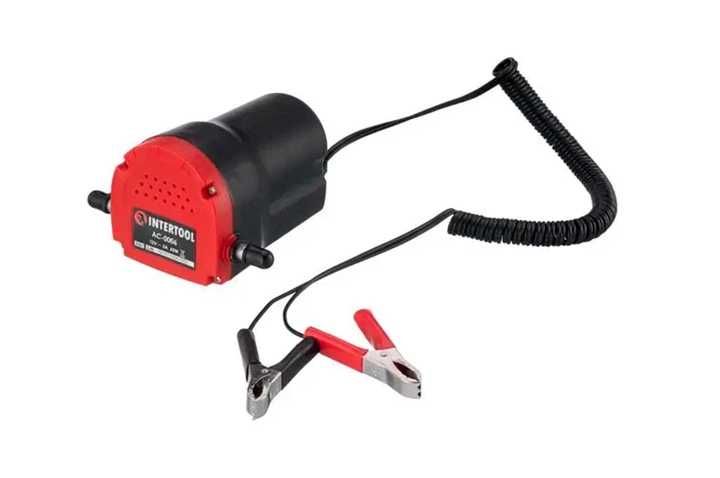 Насос вакуумный 12В для откачки масла и солярки INTERTOOL AC-0006