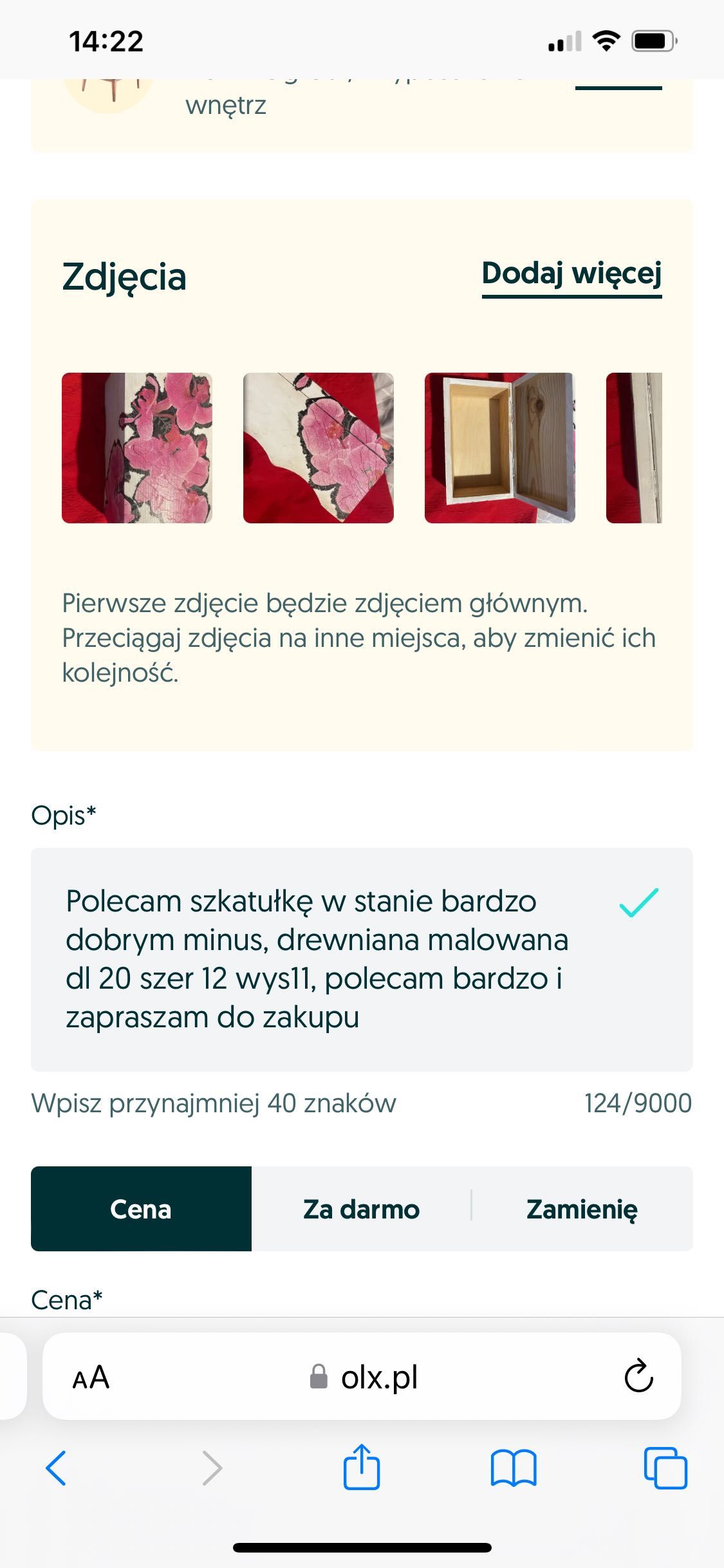 Szkatułka drewniana malowana polecam