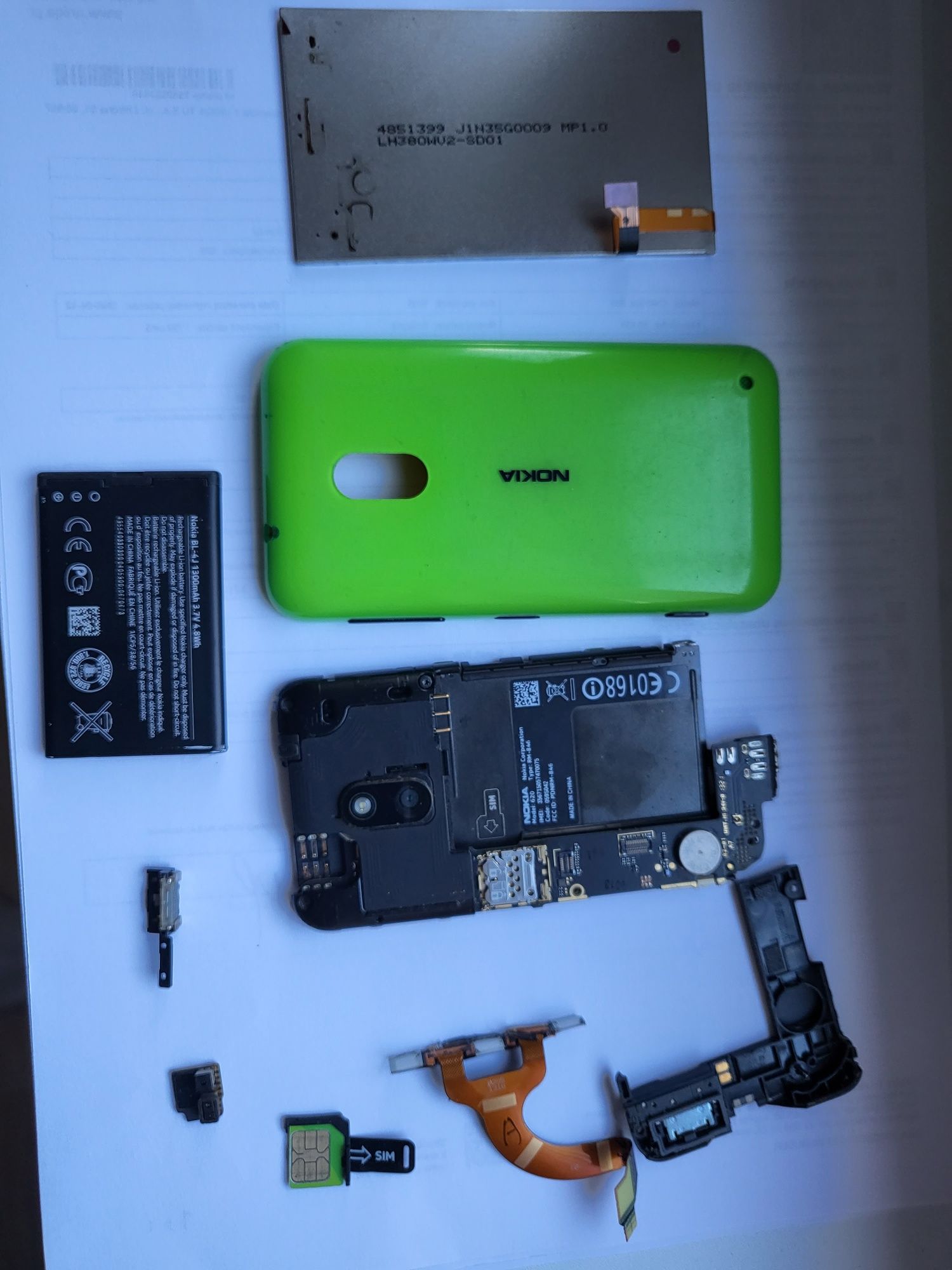 Nokia 620 LCD płyta główna Lumia Microsoft BL-4J obudowa nowe ekran