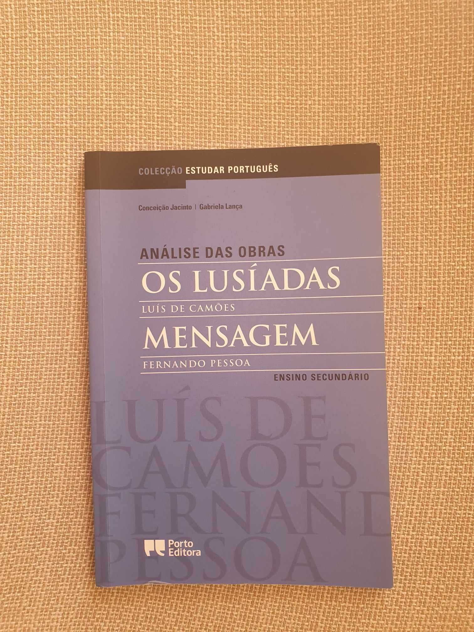 Livro  Análise das Obras  Os Lusíadas ( Camões ) e Mensagem (  Pessoa)