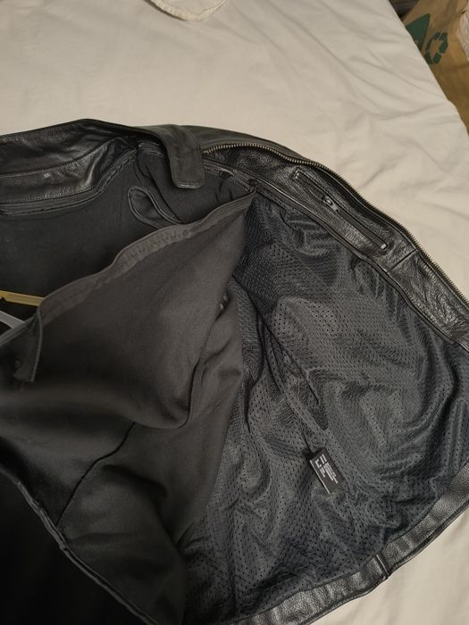 Jaqueta de couro bovino masculina 5XL