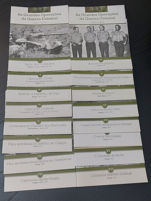 Coleção de 16 livros + Fascículos " Os Anos da Guerra Colonial"