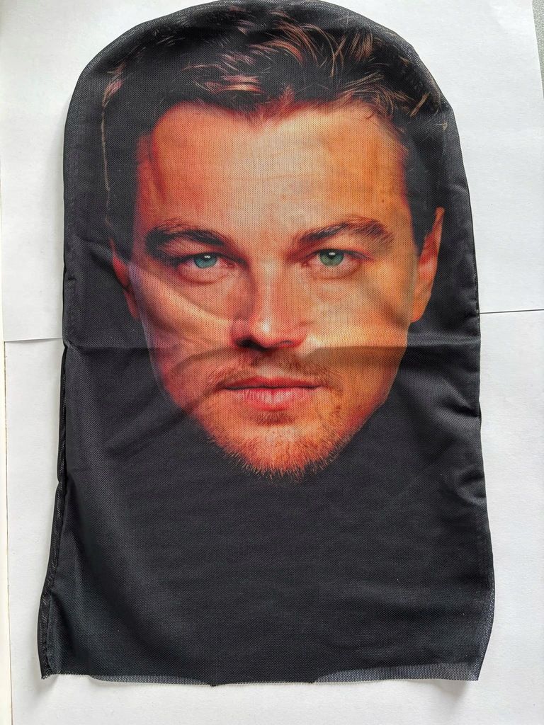 Śmieszna maska Leonardo DiCaprio twarz prezent