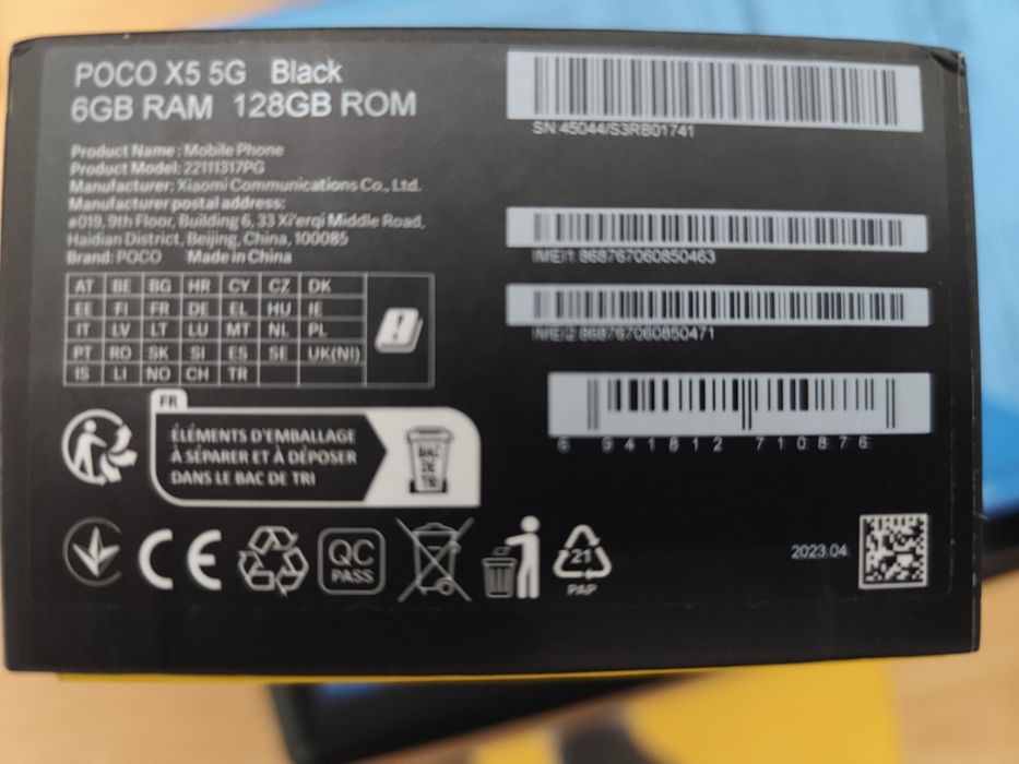 Xiaomi Poco x5 128gb 6gbRam