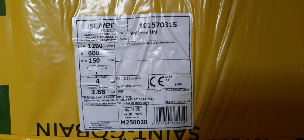 Sprzedam wełnę  skalną