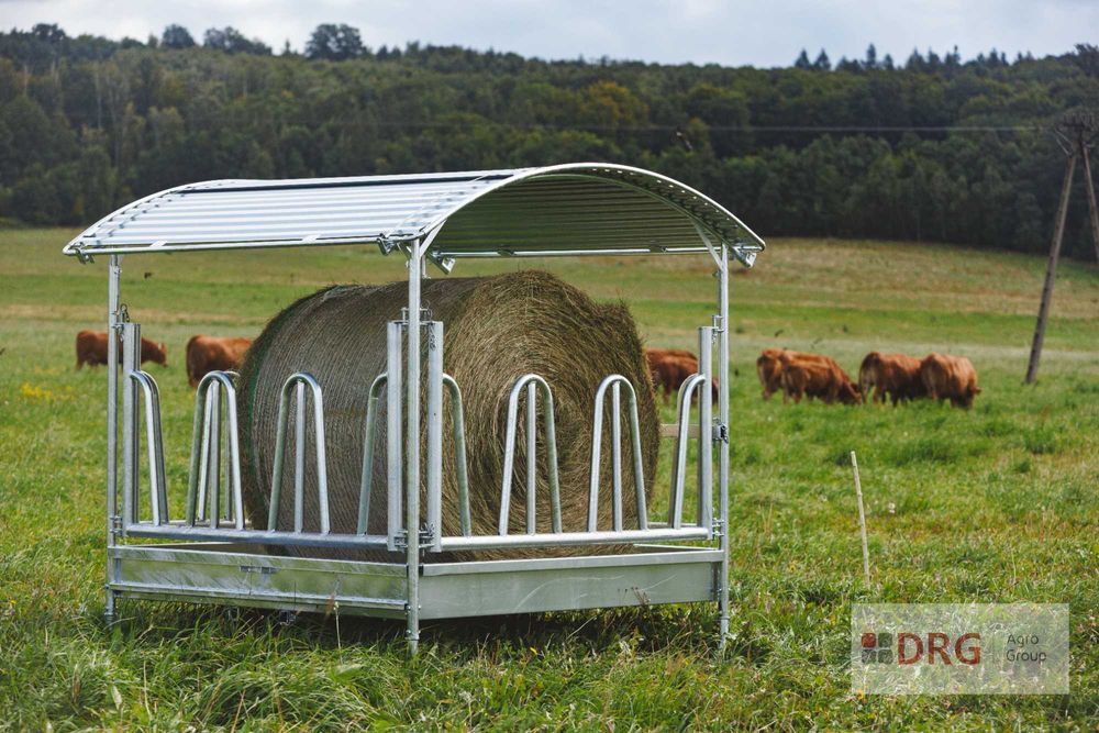 Paśnik łąkowy kwadratowy dla koni, palisadowy, zatrzaskowy dla bydła