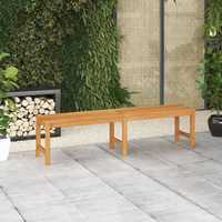 vidaXL Banco de jardim 180 cm madeira de teca maciça 316633