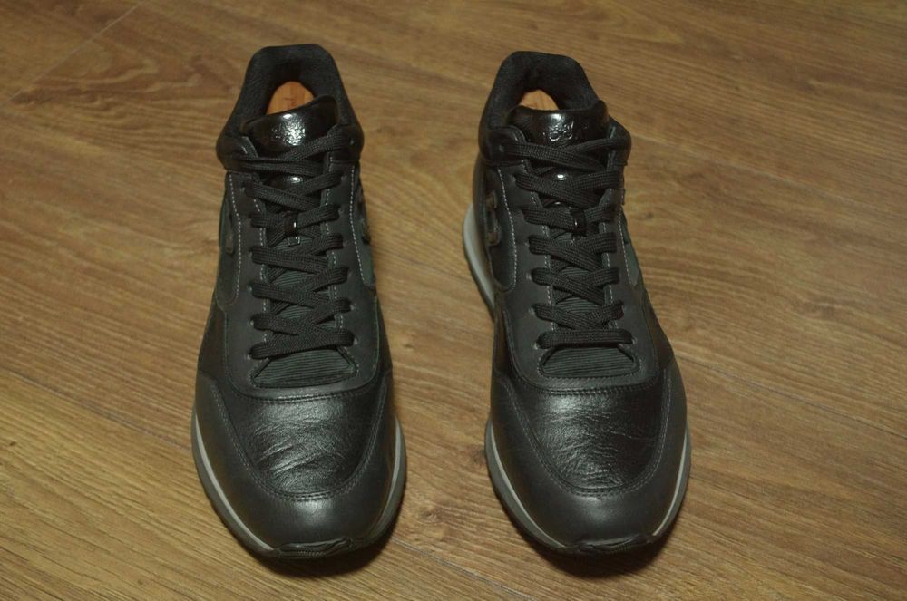 Черевики Hogan leather black made Italy оригінал 43 розм стан чудовий