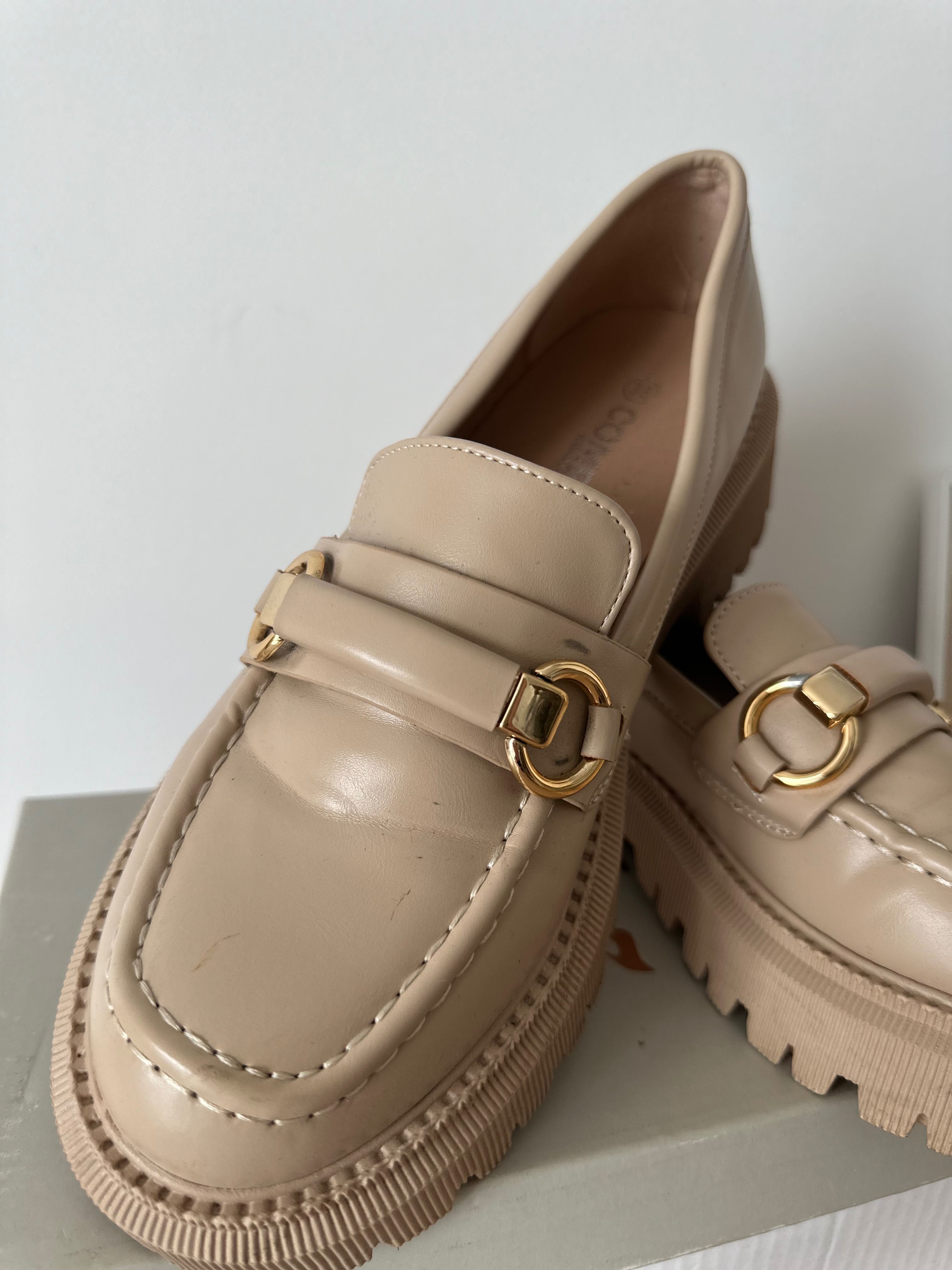 buty, mokasyny, z szorstką podeszwą