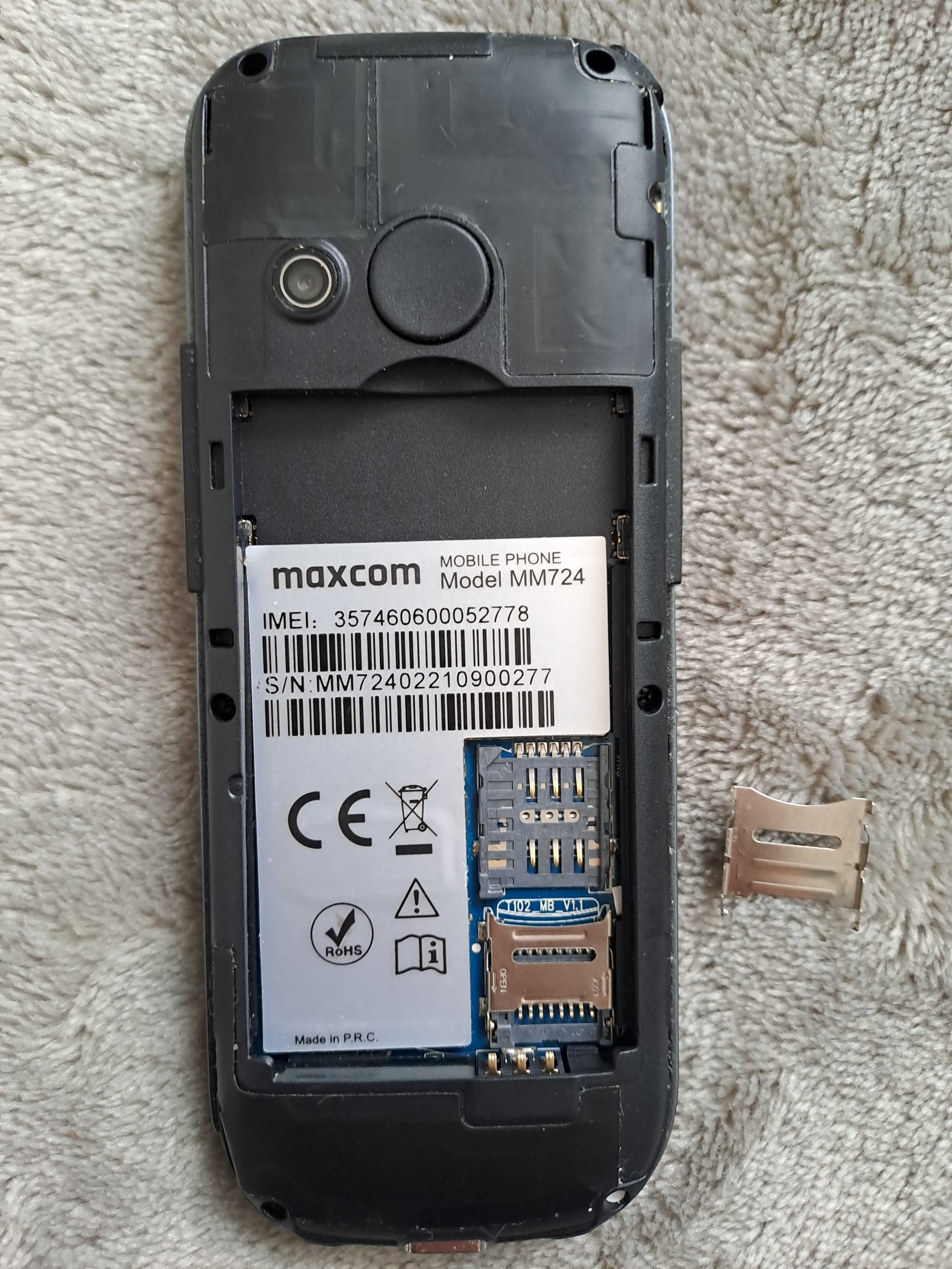 telefon komórkowy dla seniora Maxcom MM724