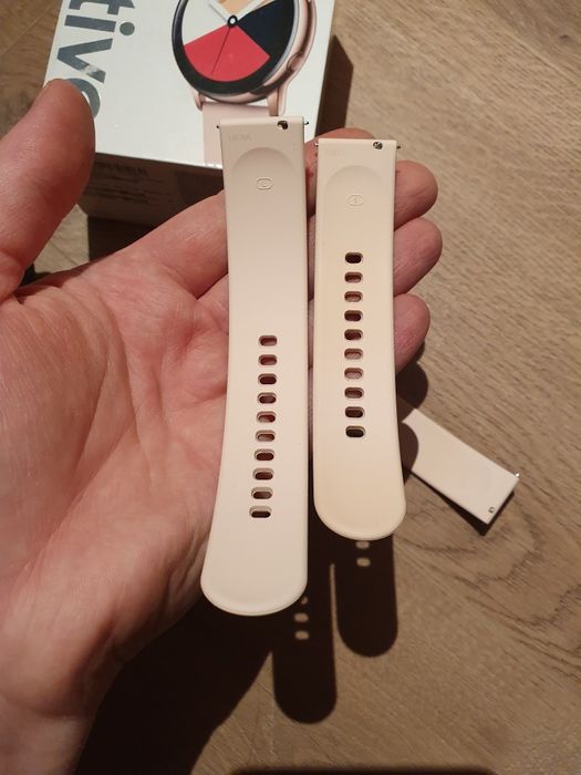 Pasek gumowy damski różowy do zegarka Samsung Galaxy Watch Active