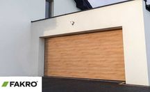 Brama Fakro 4000x2125 Turner Oak garażowa segmentowa ocieplana