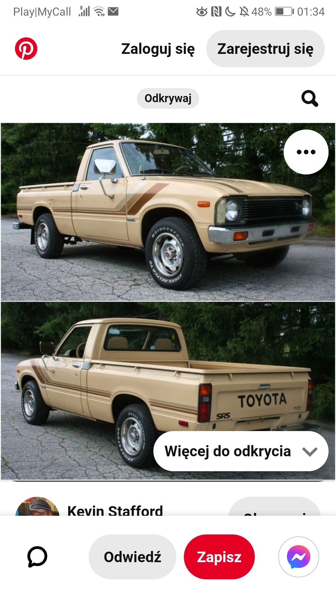 Toyota skrzynia ładunkowa paka pickup