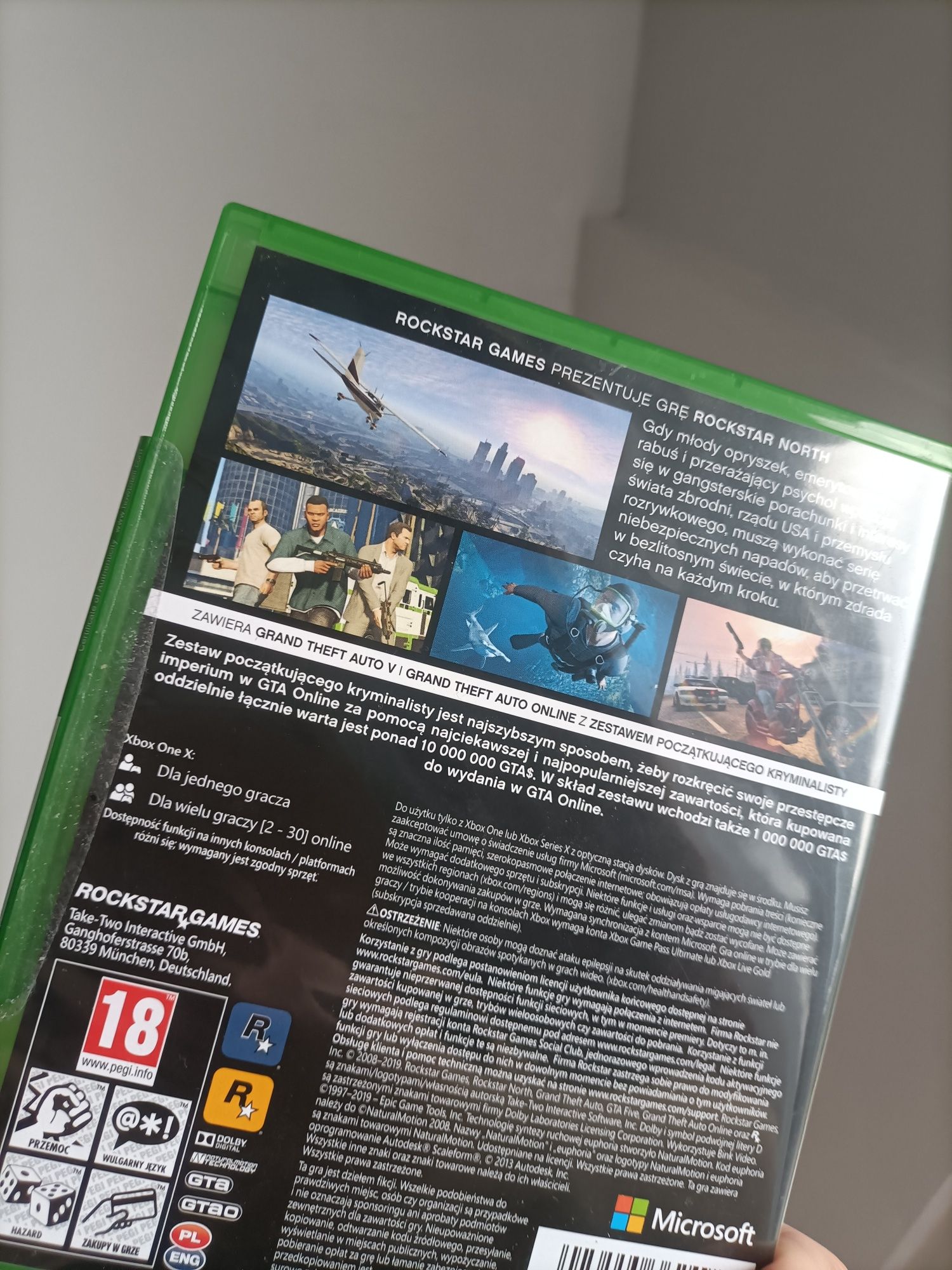 Nowe Gta V Grand Theft Auto Five Xbox One lub Xbox Series X