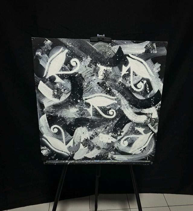 Quadro pintado Olho de Horus