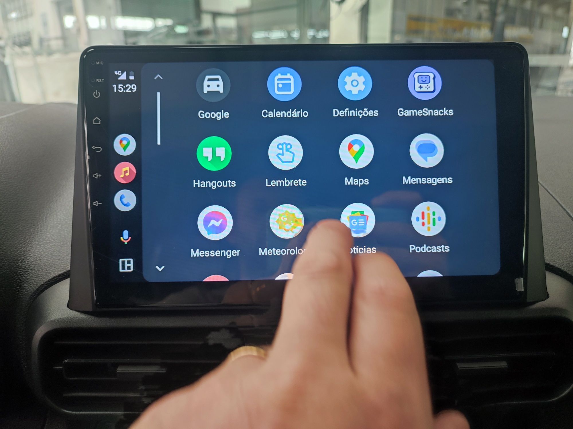 Rádio Toyota City Partner Berlingo Combo Android GPS Bluetooth USB