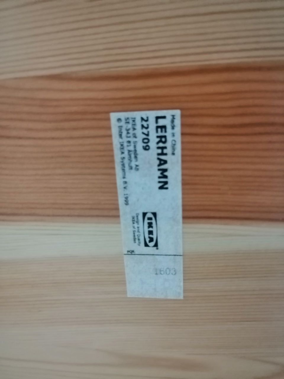 Stół drewniany sosnowy IKEA Lerhamn 22701 wym. 118x74