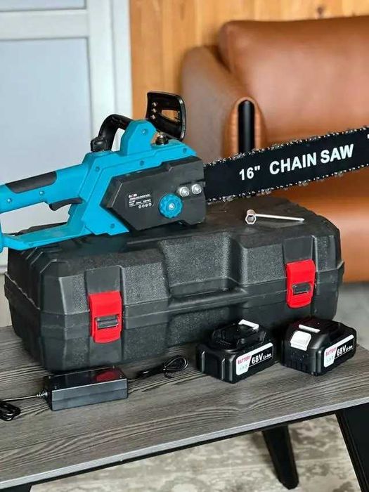 Акумуляторна пила 40см 2 Акб у кейсі. Пила акумуляторна.