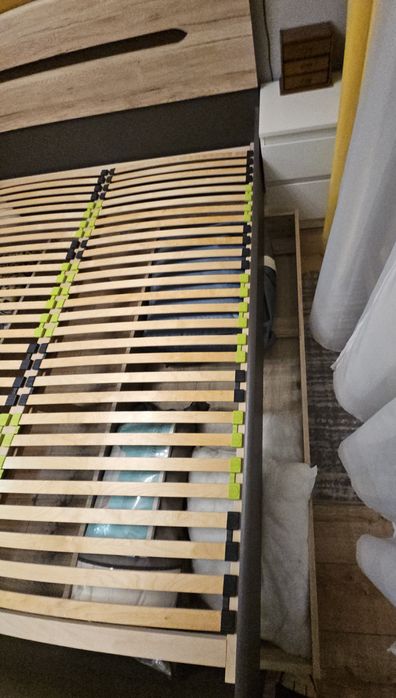 Rama łóżka 160x200 Elpasso BRW + stelaż+materac