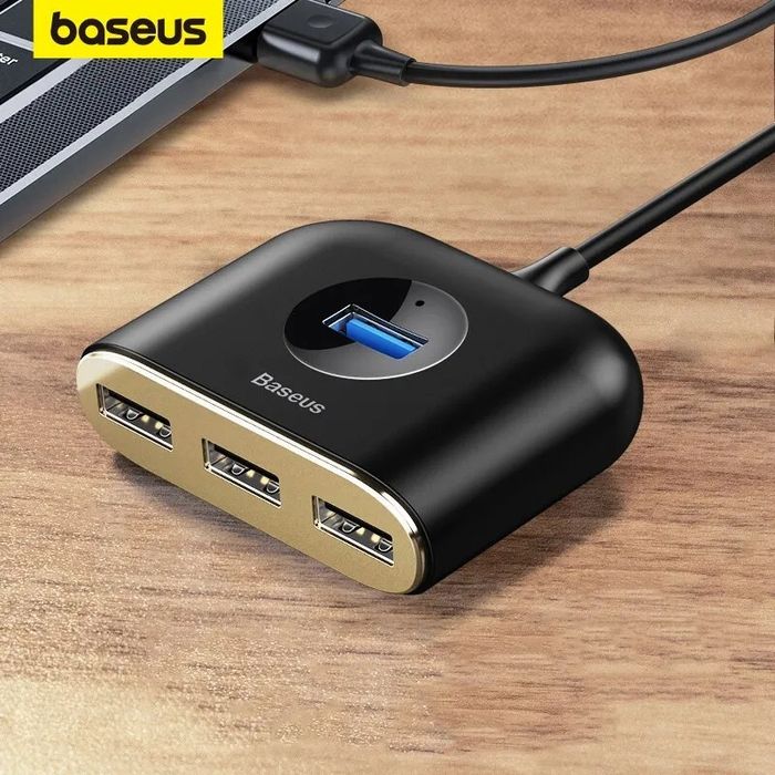 USB концентратор хаб Baseus hub розгалужувач
 + подарунок