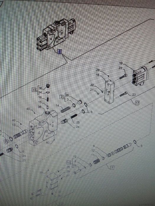 Sekcja zaworu hydraulicznego EHR Case Puma CVX T3 T4b, Steyr CVT, NH