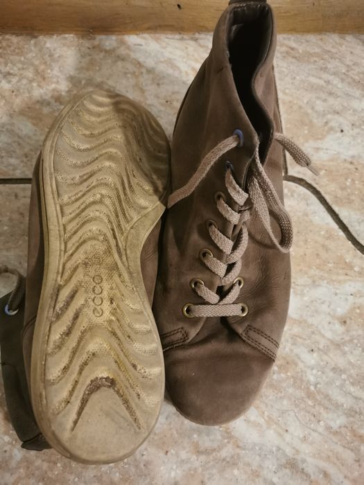 Buty zimowe jesienne Ecco skórzane