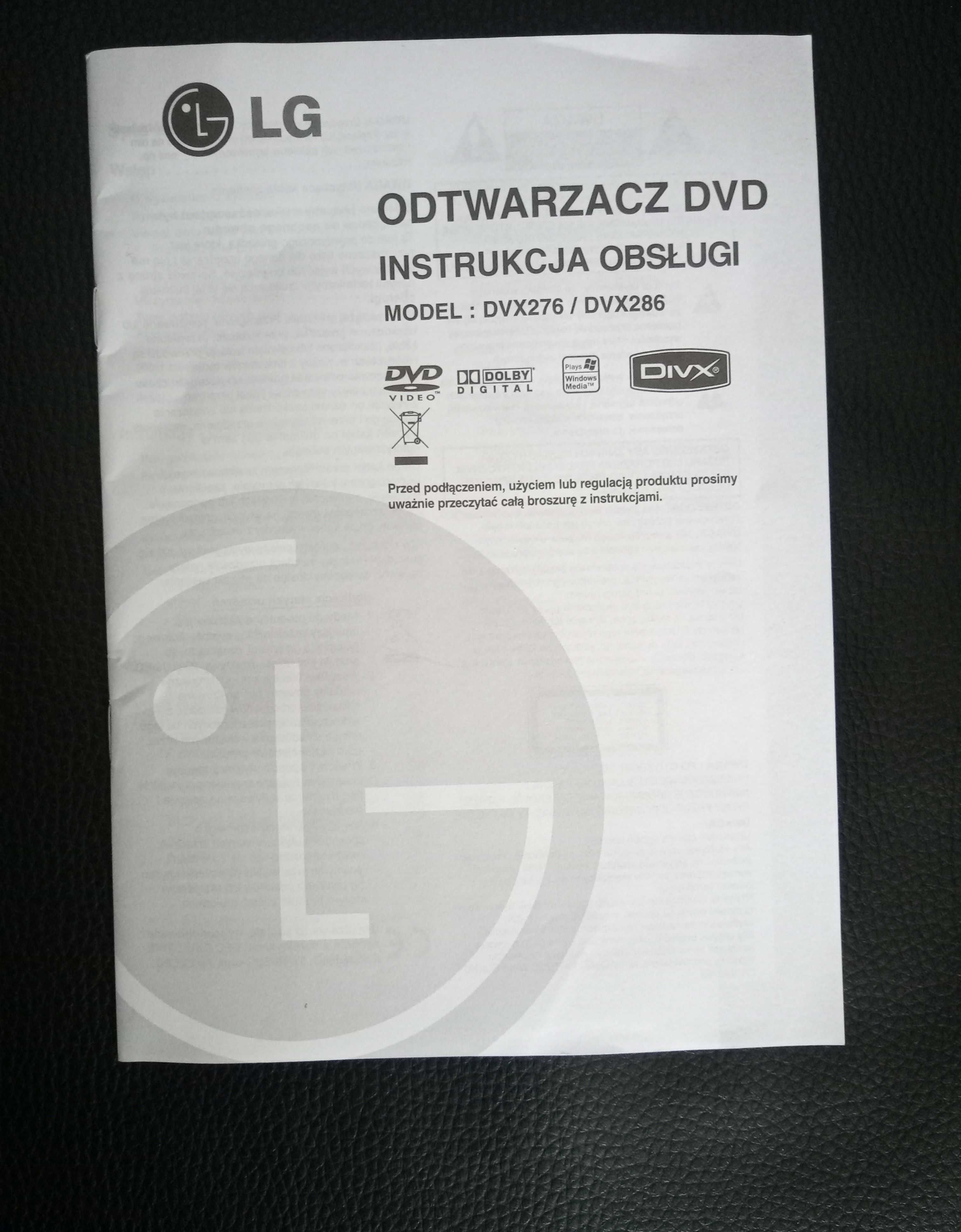 Odtwarzacz DVD - LG