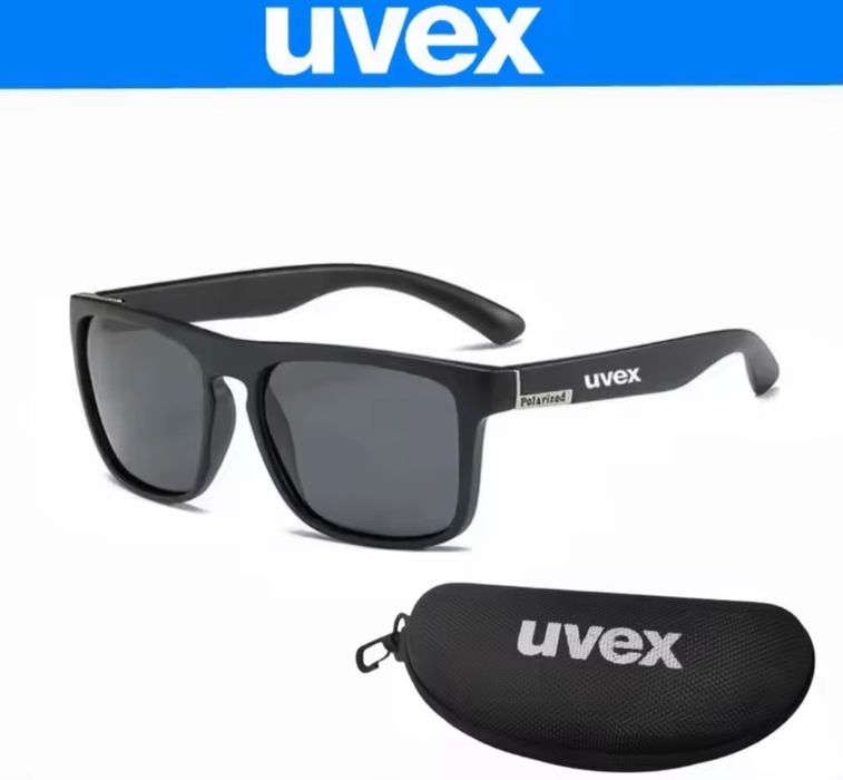 Okulary przeciwsłoneczne Uvex  polaryzacyjne UV400  nowe czarne