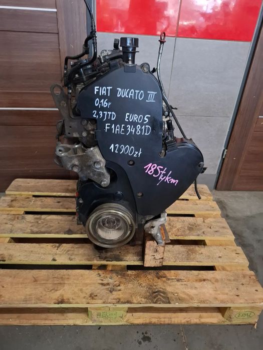 Silnik Fiat Ducato III 2016 r 2,3 JTD Euro 5 nr F1AE3481D przebieg 185 tys km