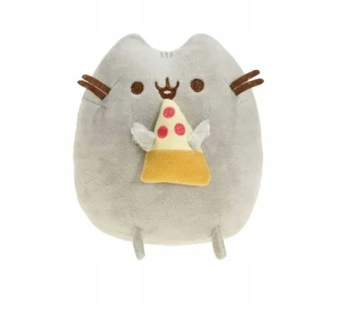 Maskotka pluszowa piluszak Kot Kotek 28 cm z pizza puszin