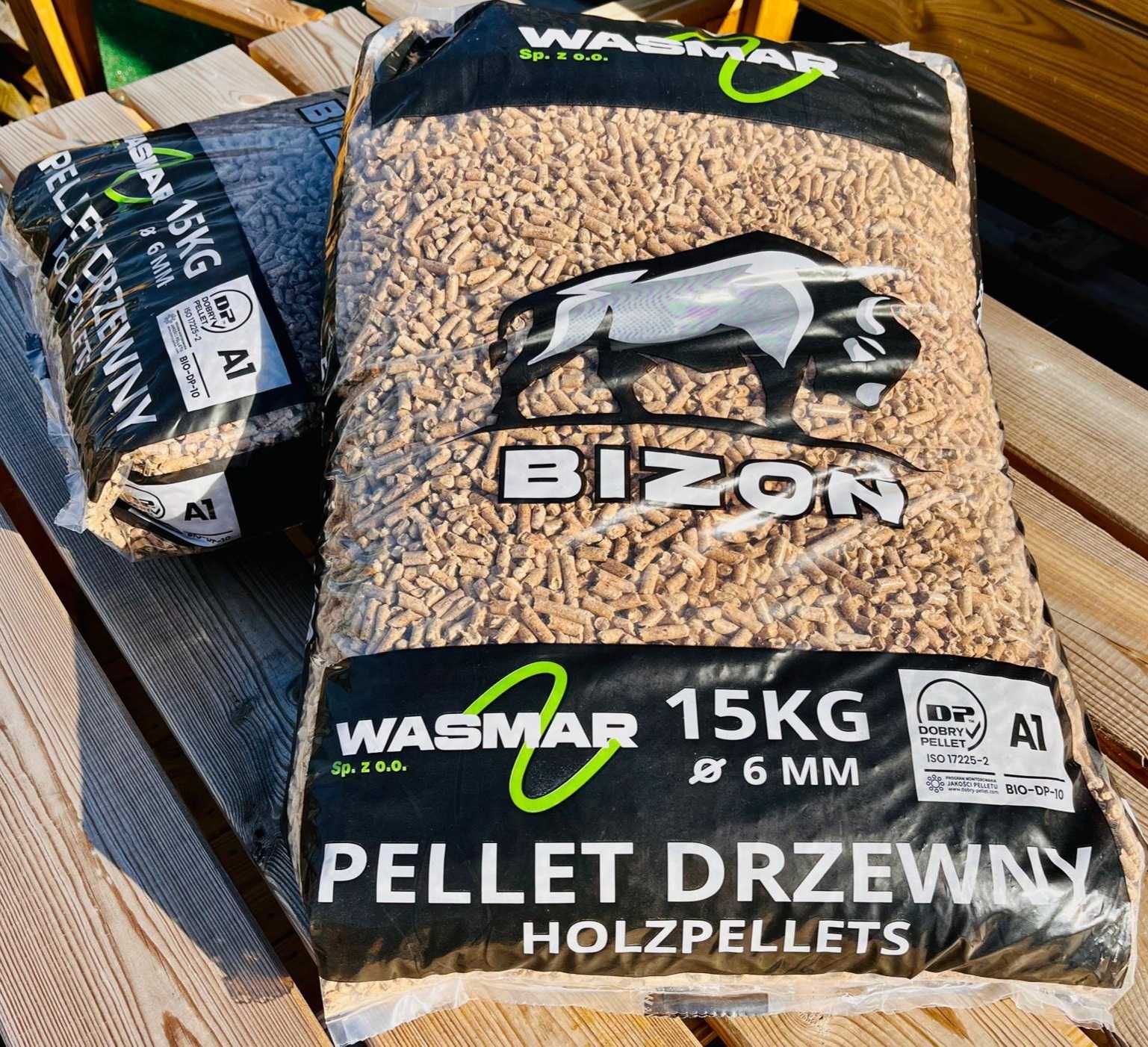 Pellet drzewny BIOZN A1 | paleta 975kg | 6mm | certyfikowany opał