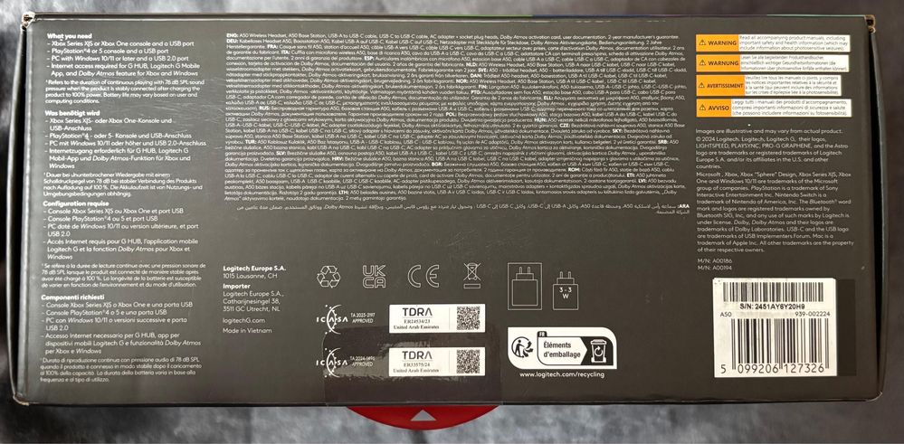 Logitech Astro A50 (Gen 5) Czarny