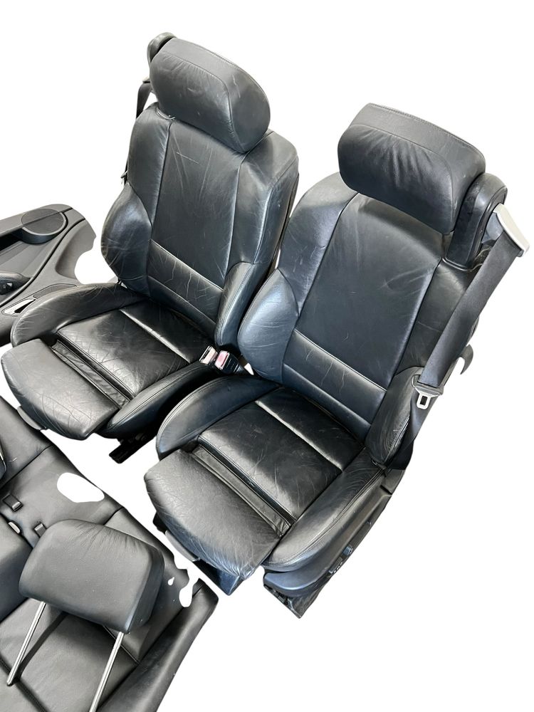 Wnetrze fotele sportsitze bmw e46 cabrio kabriolet czarna skora