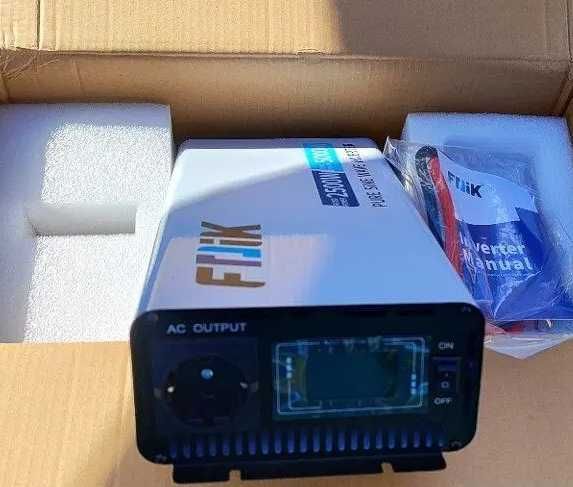 Інвертор FDIK 5000W 12В → 220В Чистий синус LCD-дисплей Рік гарантії