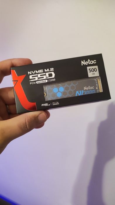 Новий SSD m2 NVME, Netac 500gb, 250gb NV3000 3.5гб/сек