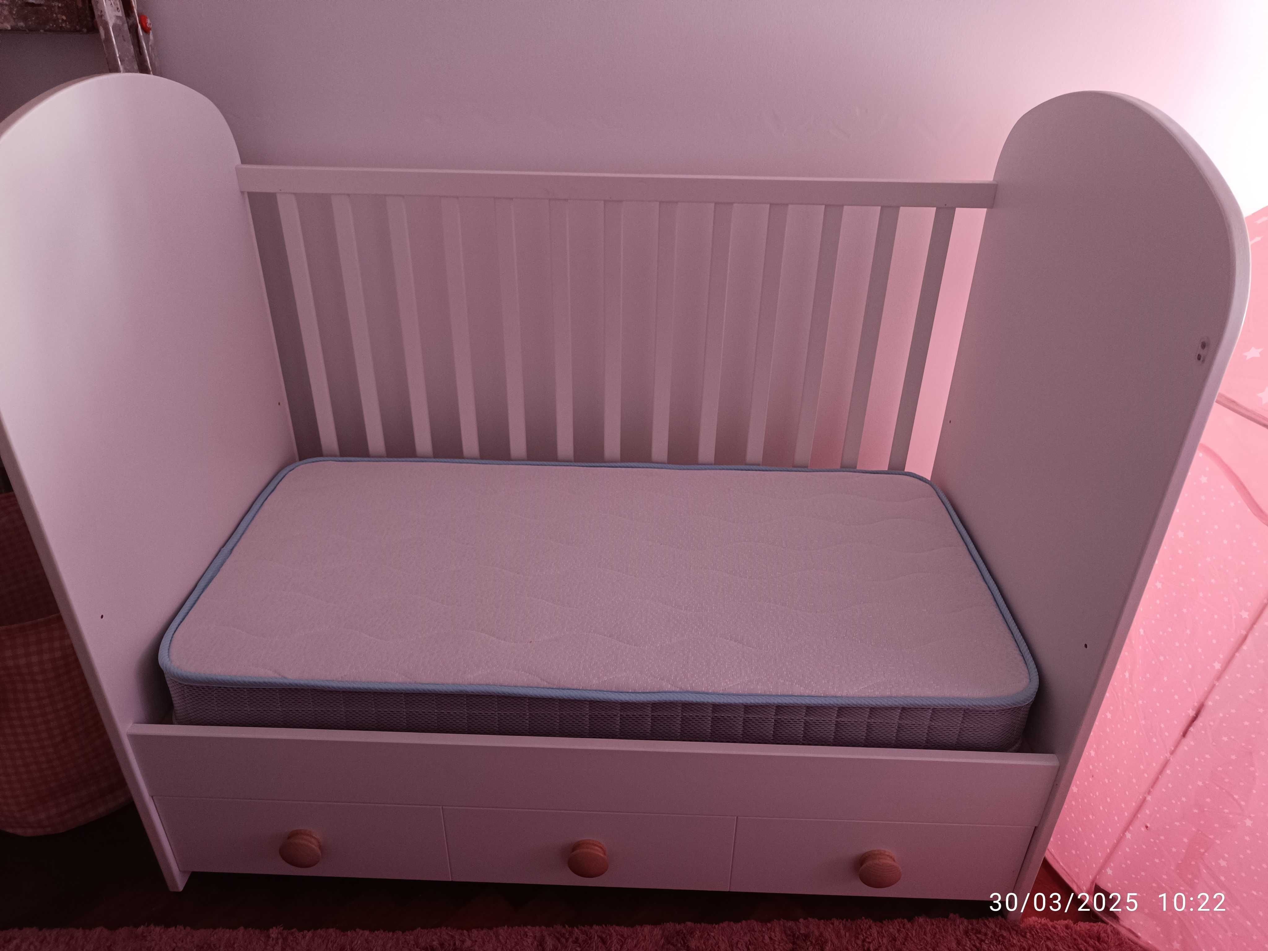 Berço de bebe c/ colchão