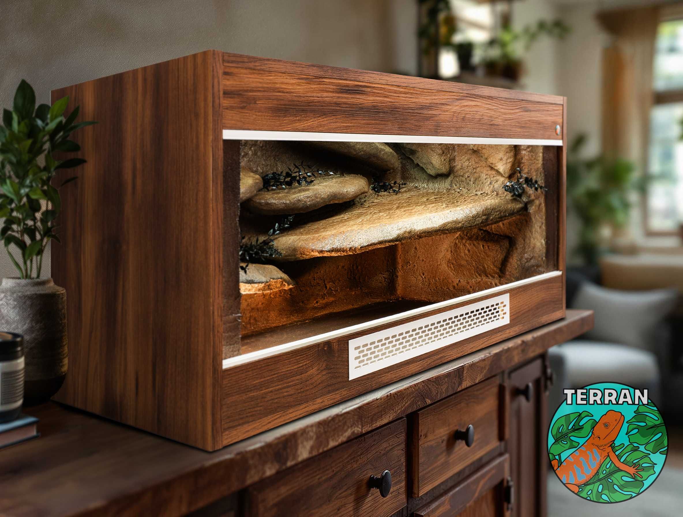Terrarium 100x50x50 Agama Gekon Anolis Wąż zbożowy