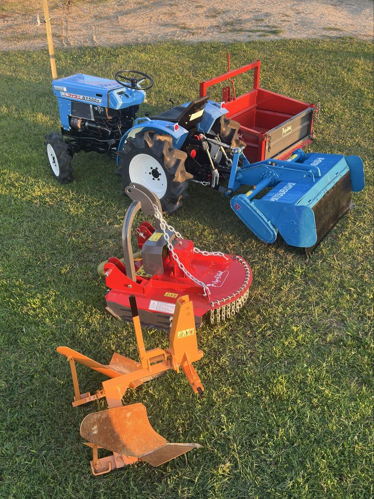 Trator Tractor Mitsubishi e 4 Alfaias