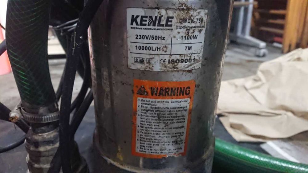 Насос погружний дренажно-фекальний Кенле (KENLE) OWDK -750